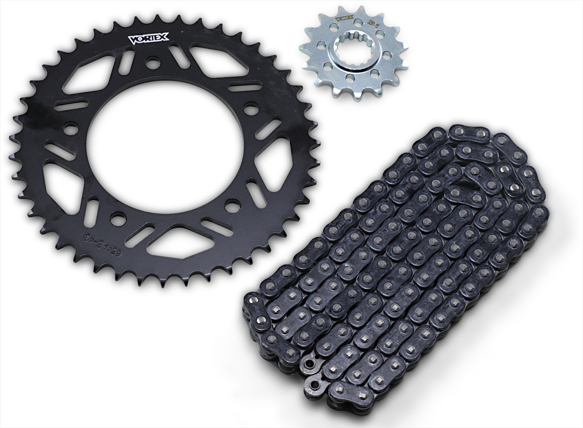VORTEX Chain and Sprocket Kit - HFRS - Black - Yamaha YZF-R1/M CK6377