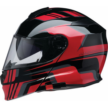 Z1R Solaris 2.0 Modular Helmet - Slater - Red - XL 0100-2455