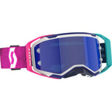 SCOTT Prospect 2.0 AMP Goggle - Stealth Blue/Radiant Pink - Blue Chrome 421478-7906349