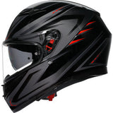 IN STOCK AGV K3 Helmet - Syth - Black/Red - Medium 2118381004-021-M