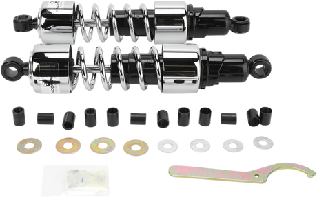 PROGRESSIVE SUSPENSION Shocks - 412 Cruiser Series - Chrome - 13.5" - Standard/Heavy Duty 412-4215C