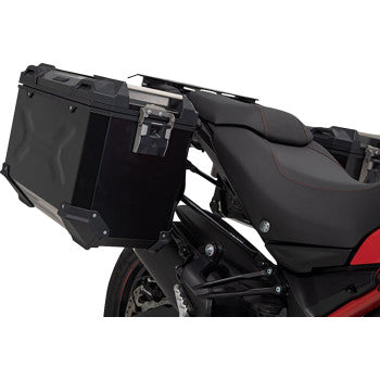 SW-MOTECH TRAX ADV Aluminum Case System - Black - Ducati Multistrada 950/1200/1260/V2 '15-'24 KFT.22.114.70002/B