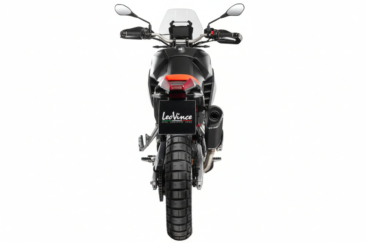 LEOVINCE - LV-14 Black Edition Slip-On Muffler - Aprilia Tuareg 660 15626BU 1811-4951