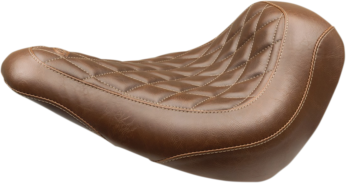MUSTANG Seat - Wide Tripper Solo - without Backrest - Diamond - Brown 83041