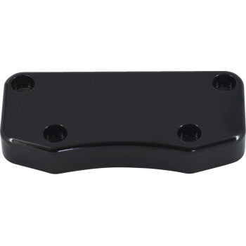 WILD 1 Billet Aluminum Top Handlebar Clamp - Smooth - Gloss Black WO505GB