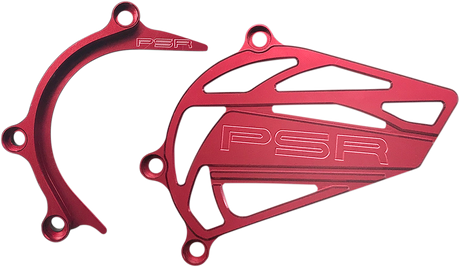 POWERSTANDS RACING Case Saver/Sprocket Cover - Red 03-04156-24