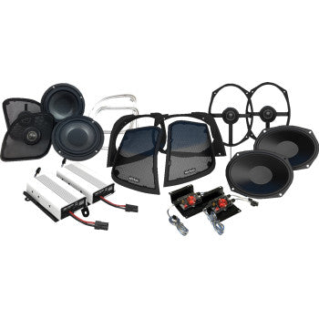 WILD BOAR AUDIO Amplifier/Speaker Kit - 800 W - w/ Cut in Lid WBA RETRO 800.4RG