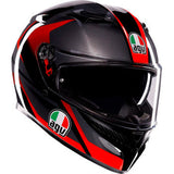 AGV K3 Helmet - Striga - Black/Gray/Red - Medium 2118381004-018-M