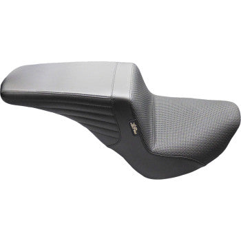LE PERA Kickflip Up Front Seat - Basketweave - Black - FL/FX '18-'25 LYU-590BW