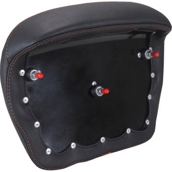 MUSTANG Chopped Tour-Pak® Pad - Mandarin Orange Stitching - FLH/FLT '23-'25 88440MO