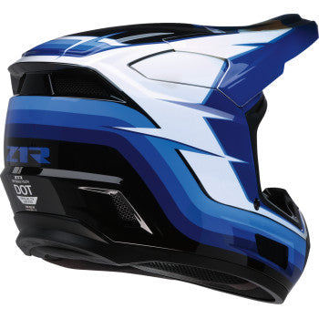 Z1R Youth Dirt Maxx Helmet - Vortex - Blue/White - Small 0111-1713