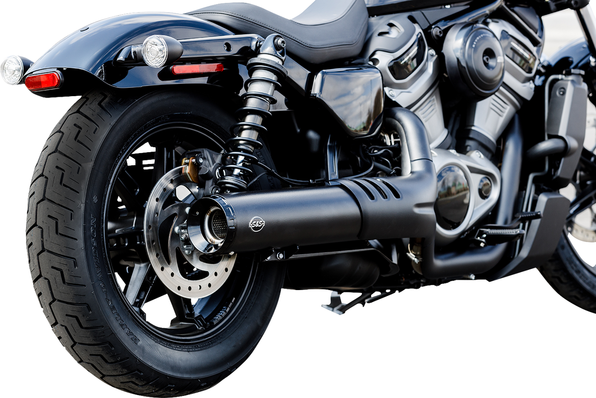 S&S CYCLE 4-1/2" Grand National Slip-On Muffler - Black RH975 Nightster 2022-2025   550-1074