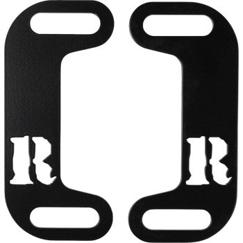 RICKRAK Centering Muffler Brackets - Powder-Coated - Black RR-MCB