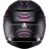 AGV Helmet K3 Syth Matte Black/Pink Sm 2118381004-025-S