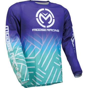 MOOSE RACING Sahara Jersey - Purple/Turquoise - Small 2910-7923