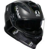 AGV K7 Helmet - Kyber - Matte Gray/Yellow Fluo - 2XL 0101-17988