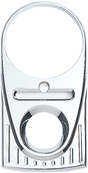 JOKER MACHINE Tear Drop Upper Dash Cover - Ball-Milled - Chrome 04-21BM