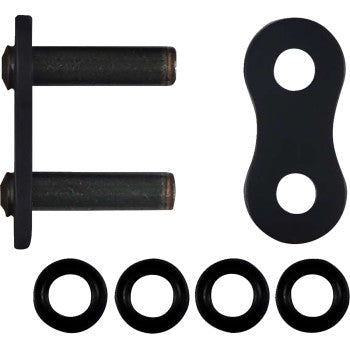RK 530 Max O - Connecting Link - Rivet - Black 530MAXO-RL-B