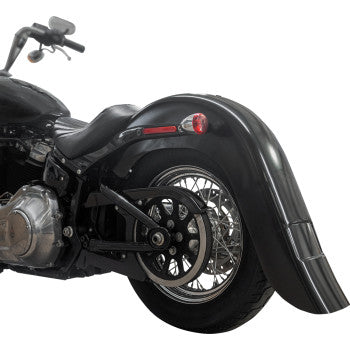 KLOCK WERKS Rear Fender - Vicla Frenched - 9" Extended Rear - Black KWF-02-0313