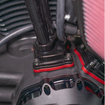 REVOLUTION PERFORMANCE, LLC Tappet Cover - Tap-It-Right Kit - Gloss Black with Red Base - M8 TIR-RB