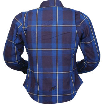 Z1R Women's Ashwood Flannel - Blue - XS 2822-1858