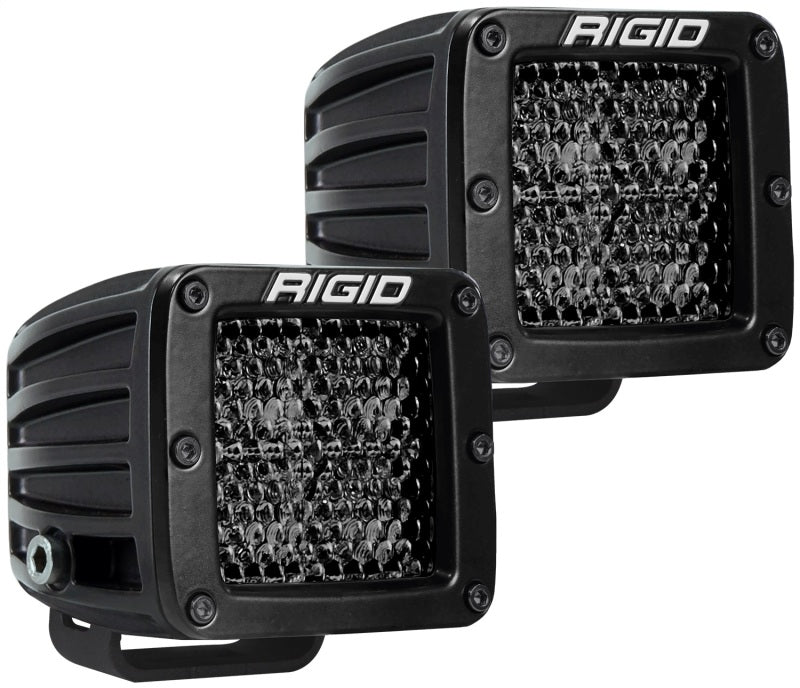 Rigid Industries D Series PRO Midnight Edition - Spot - Diffused - Pair 202513BLK