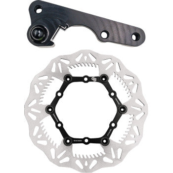 GBRAKES Brake Rotor Kit 270mm Floating Wave Rotor + Bracket GBDOS8
