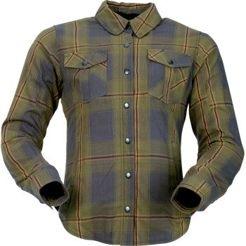 Z1R Women's Ashwood Flannel - Olive - 1W 3041-0689