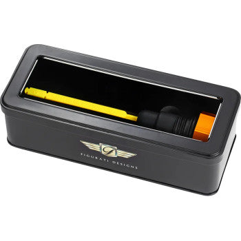 FIGURATI DESIGNS Performance Magnetic Oil Dipstick - Curved - Gold - '07-'16 Touring/Trike FDP01-TCSM-G