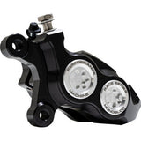 PERFORMANCE MACHINE (PM) Caliper - 137 X 4B - Left - Black Anodized with Clear Bore Caps 0053-2957-MC