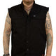LETHAL THREAT Freedom Ain't Free Printed Sleeveless Button Down Shirt - Black - Large CO60195L