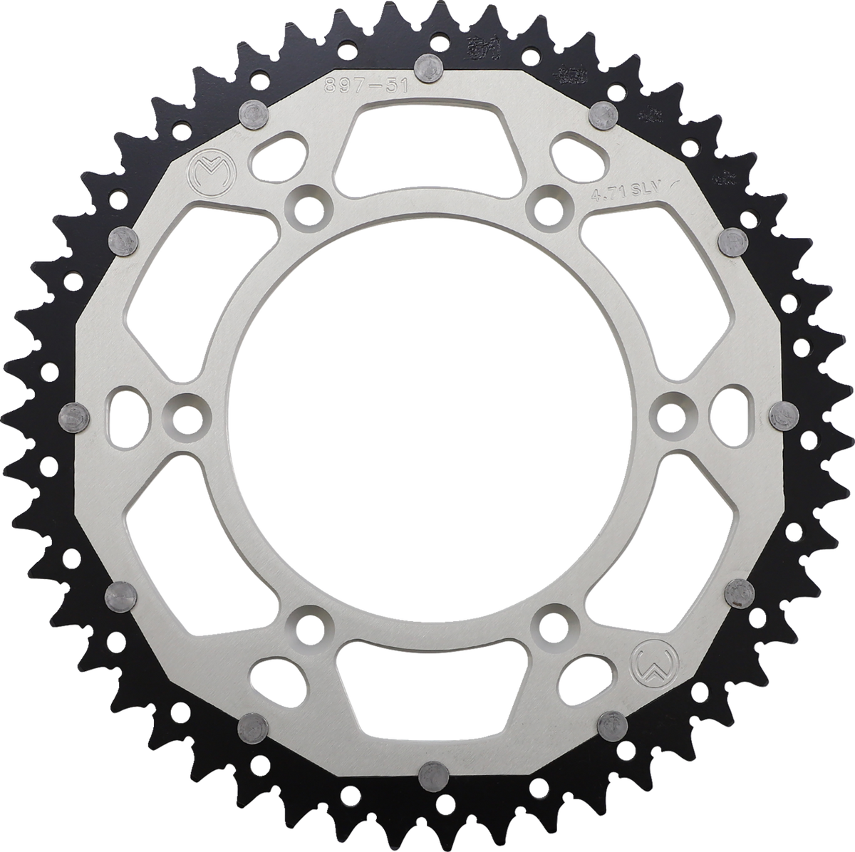 MOOSE RACING Dual Sprocket - Silver - 51 Tooth 1210-897-51-11X
