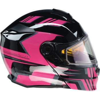 Z1R Solaris 2.0 Helmet - First Tracks - Electric - Dual Pane - Black/Pink - Large 0120-0846