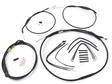 BURLY BRAND Cable Kit - Jail Bar - 12" Handlebars - Black Vinyl B30-1200