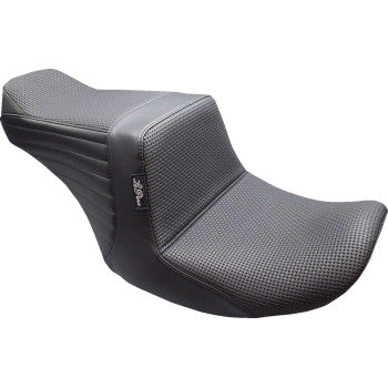 LE PERA Tailwhip Up Front Seat - Basketweave - FLT/FLH '23-'24 LVU-587BW