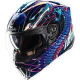 ICON Threshold™ Modular Helmet - Synthwave Lazer Cobra - Blue - 2XL 0100-2733