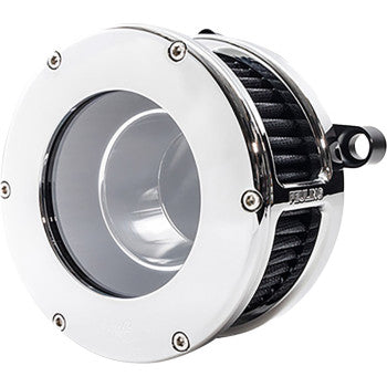 FEULING OIL PUMP CORP. BA Air Cleaner Kit - Chrome/Clear with Black Filter - M8 5578