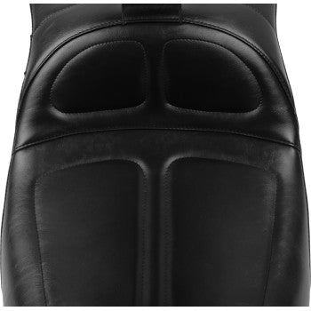 LE PERA Maverick Daddy Long Legs Seat - With Backrest - Black - FLH/FLT 2023-2024  LV-957DLBR