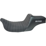 SLYFOX Highnoon Seat - Vinyl - Classic Stitch - Gray Logo - FL '97-'07 4702B-SlyFox