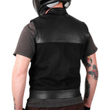 THRASHIN SUPPLY CO. Kanan Leather/Denim Riding Vest - Black - Medium TMJ-13-09
