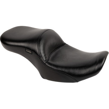 LE PERA Maverick Seat - without Backrest - Smooth - Black - Black - FLH/FLT '23-'24 LV-957S