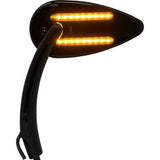 CUSTOM DYNAMICS Mirror - Side View - with LED Turn Signal - Black CD-MIR-PLUG-B