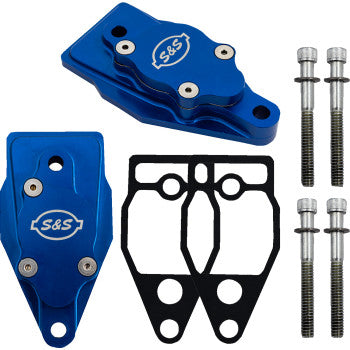 S&S CYCLE Billet Head Breather Kit - Anodized Blue - Twin Cam '99-'17 900-1299