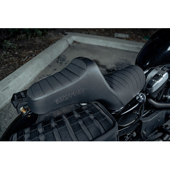 SLYFOX Highnoon Seat - Vinyl - Classic Stitch - Black Logo - XL 4709A-SlyFox