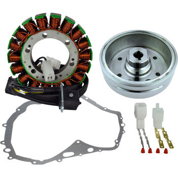RM STATOR Stator with Crankcase Cover Gasket - Suzuki/Arctic Cat RM23014