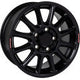 RACELINE WHEELS Wheel - Alpha - Front/Rear - Black - 15x7 - 5/114.3 - +56 mm  A14VB-57012+56
