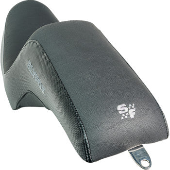 SLYFOX Slyfox Seat - Gray Logo - Black Vinyl - Smooth - FXR '82-'00 SlyFox4681B