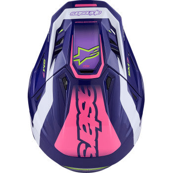 ALPINESTARS SM7 Helmet - Deed - Gloss Purple/Pink - Small 8302426-3142-S
