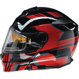 Z1R Solaris 2.0 Helmet - First Tracks - Electric - Dual Pane - Black/Red - 2XL 0120-0830