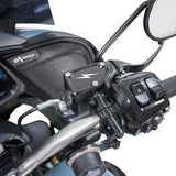 THRASHIN SUPPLY CO. Master Cylinder Cover - Brake - Front - Black/Twice-Cut TSC-3178-4